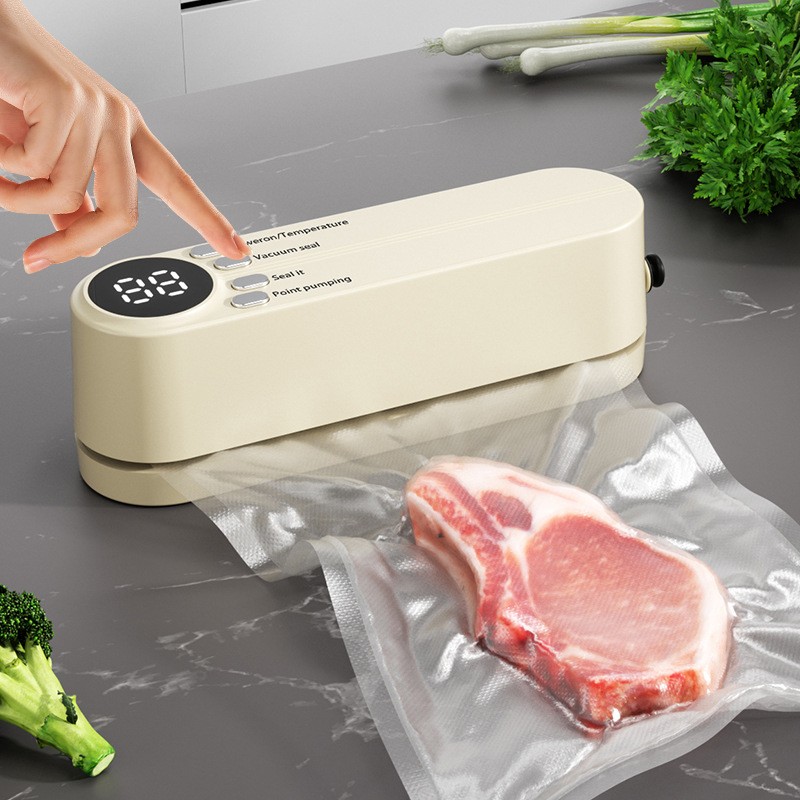 VacuoMini 3-in-1 Handheld Vacuum Sealer Rechargeable Food Freshness System
