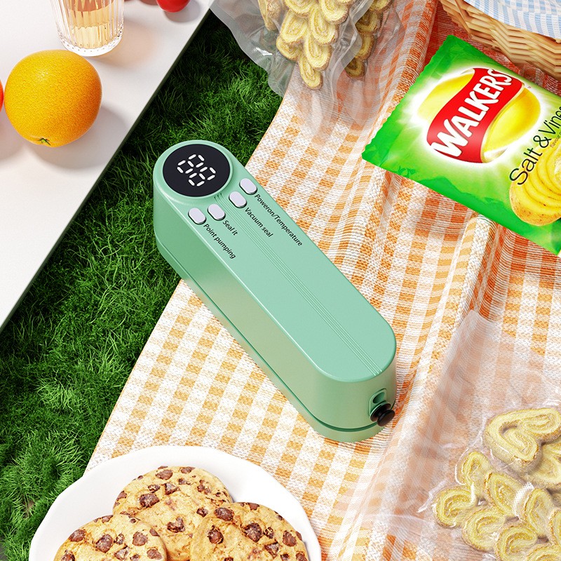 VacuoMini 3-in-1 Handheld Vacuum Sealer Rechargeable Food Freshness System
