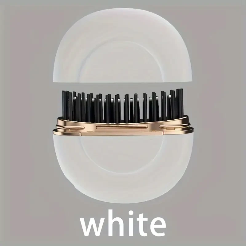 HOTU Portable Ionic Hair and Beard Straightener Brush Smooth, Stylish, and Travel-Ready Grooming