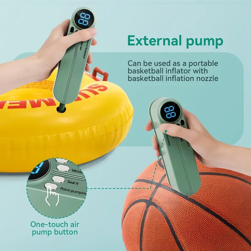 HOTU Portable Food Sealer  1200mAh Rechargeable Multi-Function Vacuum Sealing System