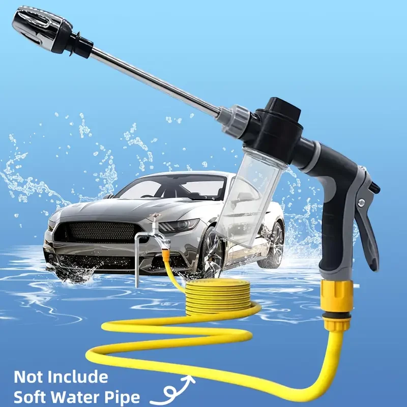 HOTU High-Pressure Car Wash Sprayer Adjustable, Durable & Powerful Cleaning Nozzle