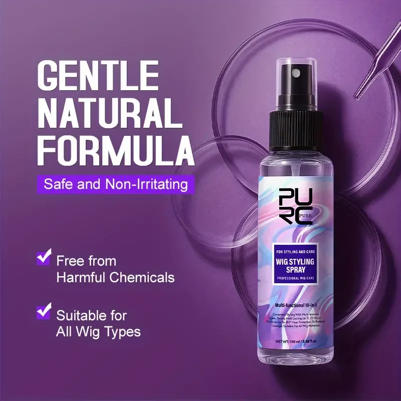 PURC 10-in-1 Wig Care Spray  Detangles, Conditions & Adds Shine
