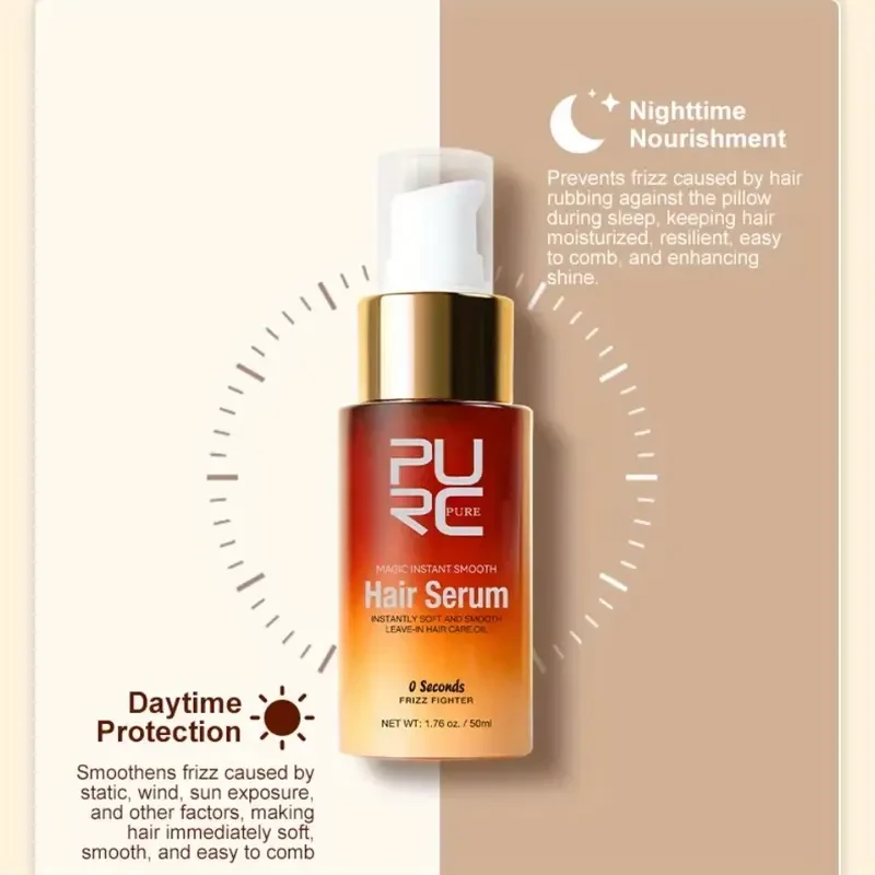 PURC Instant Soft Hair Oil  Nourishing Frizz Control & Deep Repair Serum