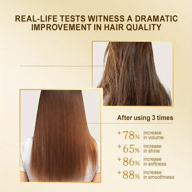 PURC 24K Golden Hair Mask Luxurious Argan Oil Treatment for Smooth, Moisturised & Frizz-Free Hair