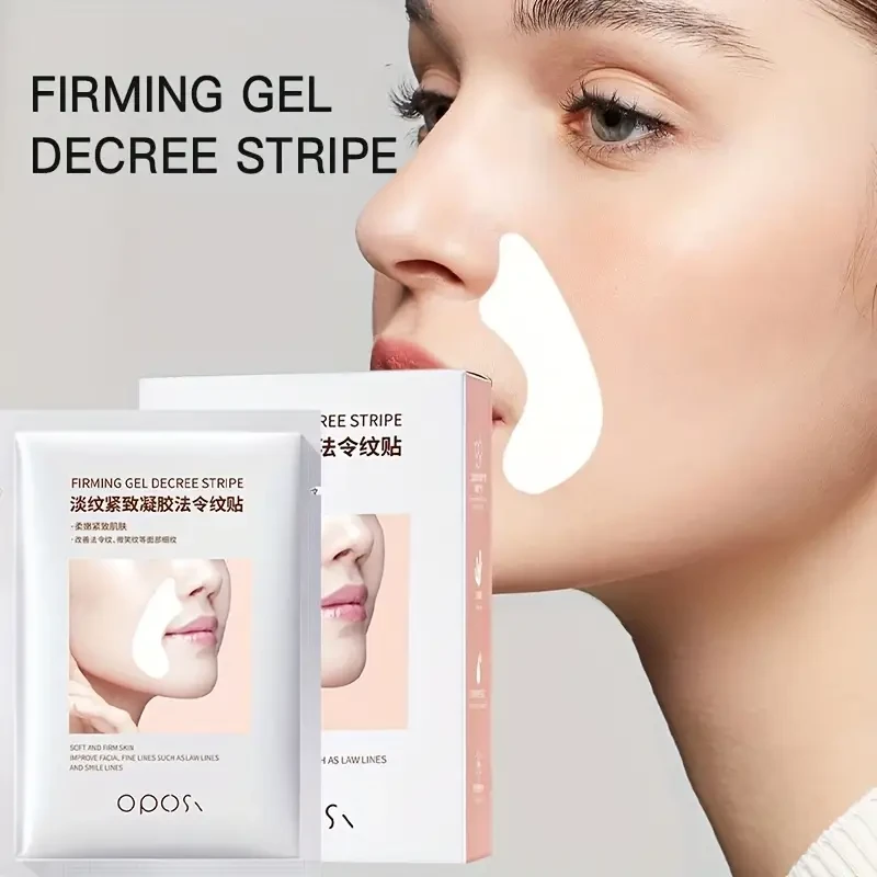 OPOSI Collagen Nasolabial Fold Patches Lifting, Hydrating & Fine Line-Smoothing Gel Masks (10 Pairs)