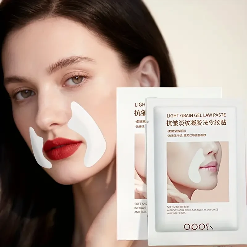 OPOSI Collagen Nasolabial Fold Patches Lifting, Hydrating & Fine Line-Smoothing Gel Masks (10 Pairs)