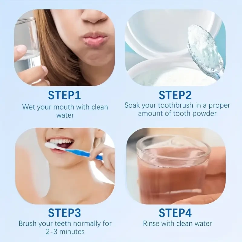 OPOSI Fresh Mint Teeth Whitening Powder  Pearl Powder Deep Cleaning & Daily Brightening Care