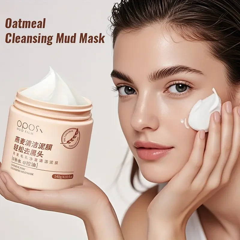 OPOSI Oat Pore Cleansing Mask  Gentle, Alcohol-Free & Deep Moisturising Formula