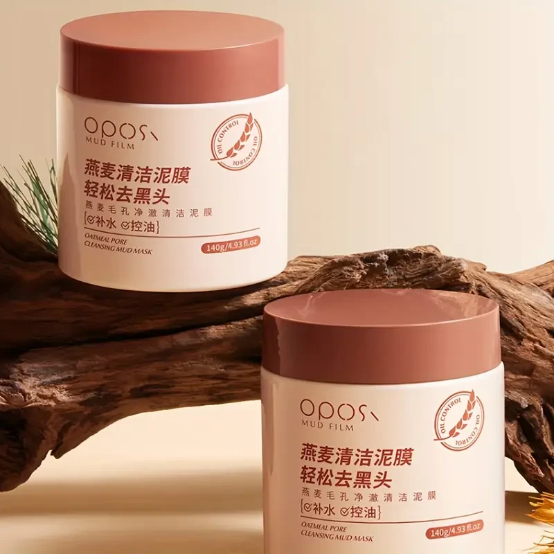OPOSI Oat Pore Cleansing Mask  Gentle, Alcohol-Free & Deep Moisturising Formula