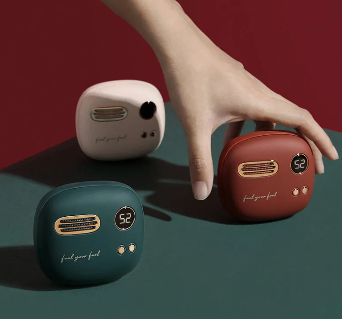 2-in-1 Retro Heater & Power Bank  Portable Hand Warmer