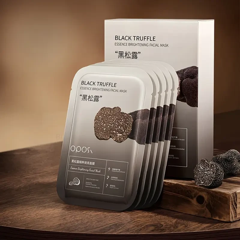 OPOSI Black Truffle Essence Mask  Deep Hydration, Brightening & Gentle Skin Nourishment