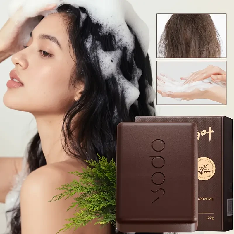 OPOSI Herbal Shampoo Bar 120g Deep Cleansing & Moisturising Solid Shampoo