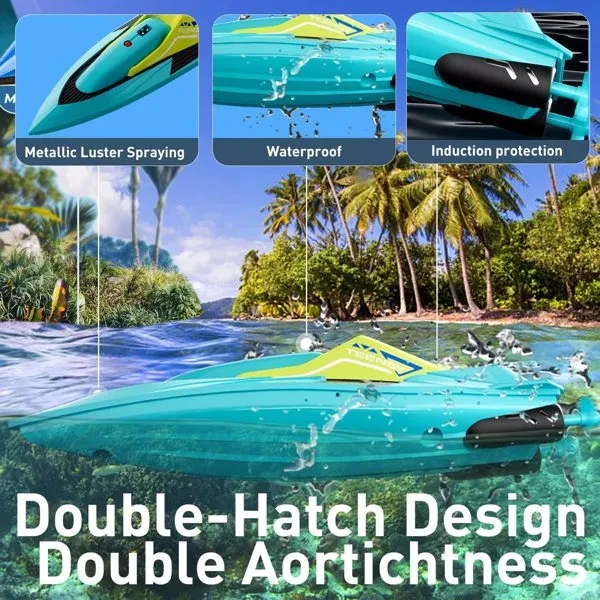 4DRC S5 Blue Green Remote Controlled Ship, Logistics Randomly Sent By UPS, USPS, FEDEX, Banned Platform Temu