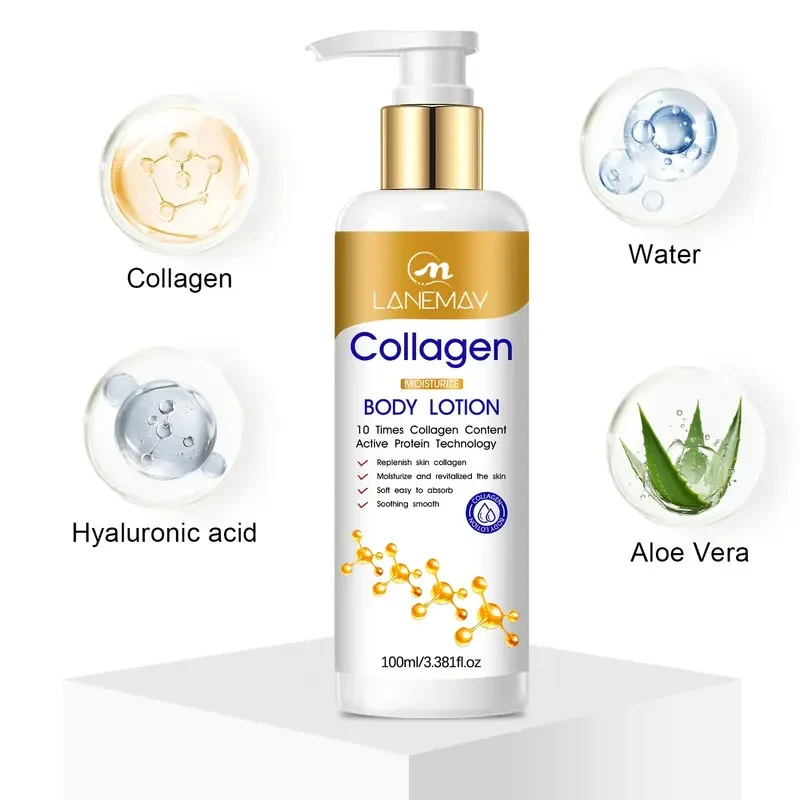 LANEMAY Collagen Moisturize Body Lotion Lightweight, Hydrating & Non-Greasy Care
