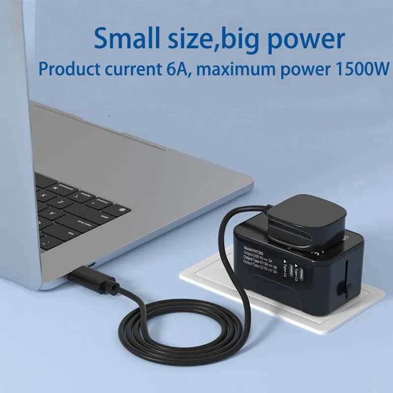 Travel Adapter Worldwide All In One International Power Adapter Universal Adapter Plug With 2.1A Dual USB Charging Ports For Asia Europe UK AUS And USA