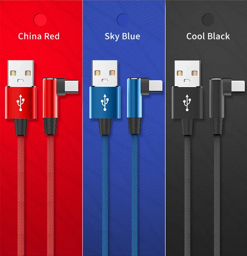 Mobile Phone Elbow Fast Charging Data Cable