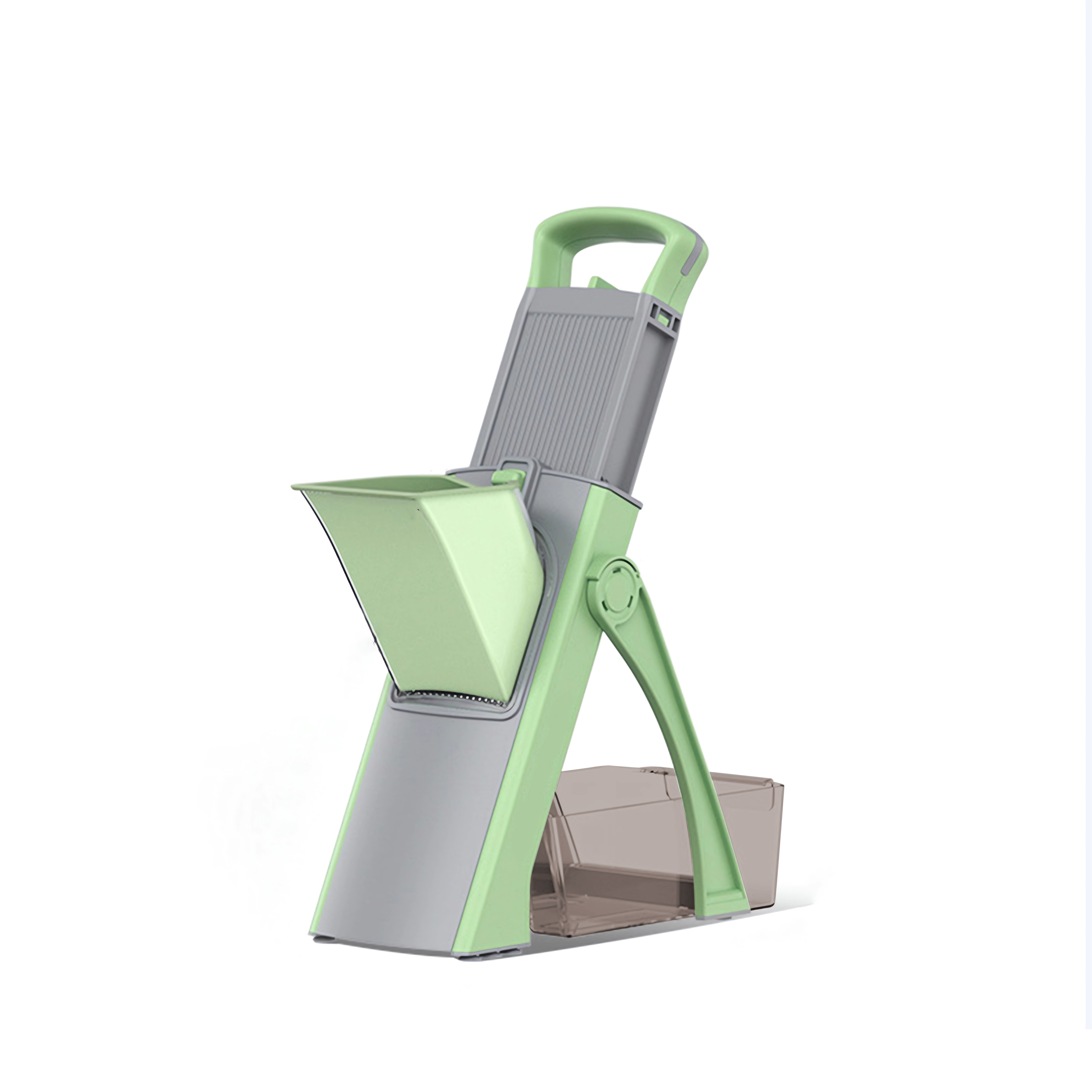 GENAI Multifunctional Vegetable Cutter Adjustable Blade Slicer with Container for Shredding, Slicing, Dicing & Stripping