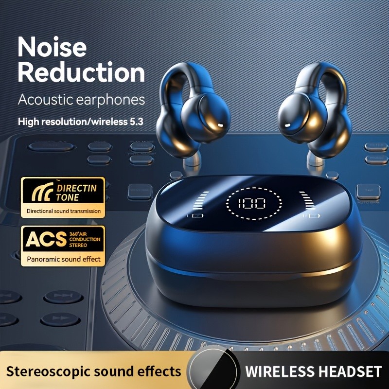 GENAI M47 Earbud Headphones Compact Wireless Earbuds with ANC & Long Endurance