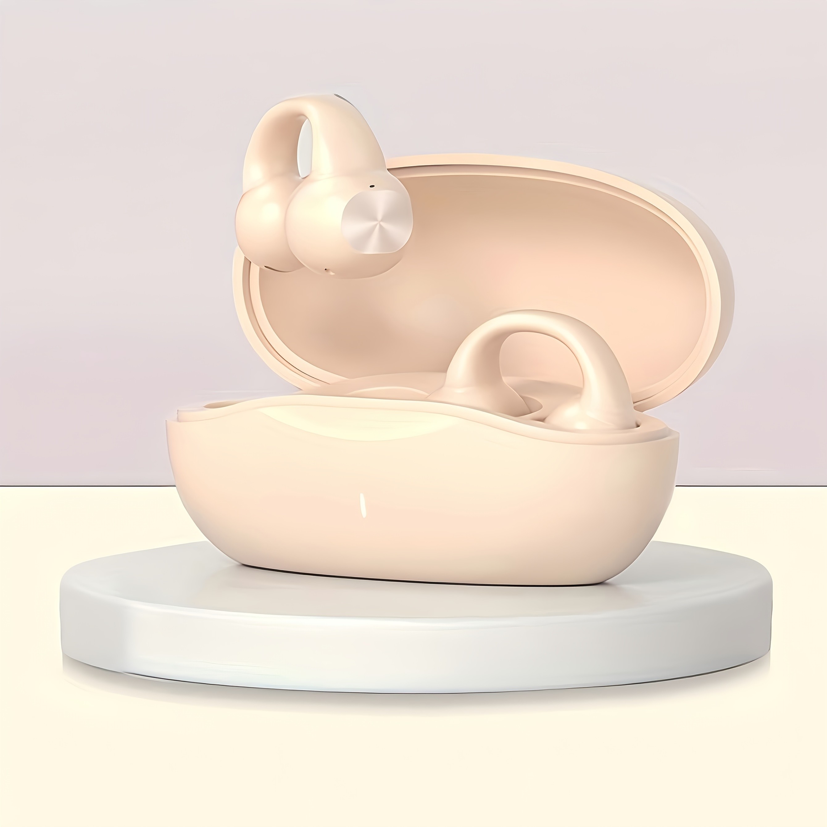 GENAI J01 Wireless Earbuds  Open-Ear Clip Headphones with Touch Volume Control