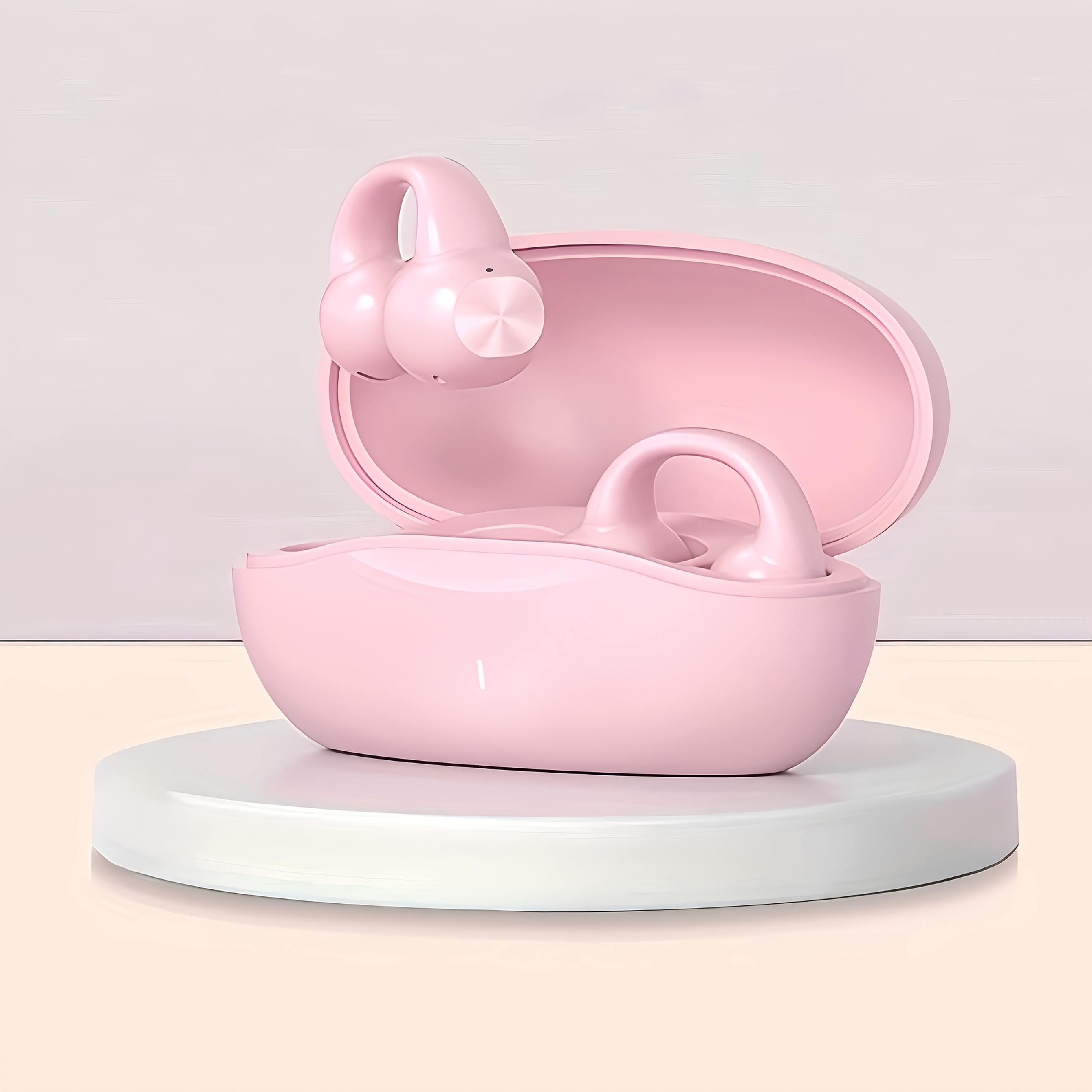 GENAI J01 Wireless Earbuds  Open-Ear Clip Headphones with Touch Volume Control