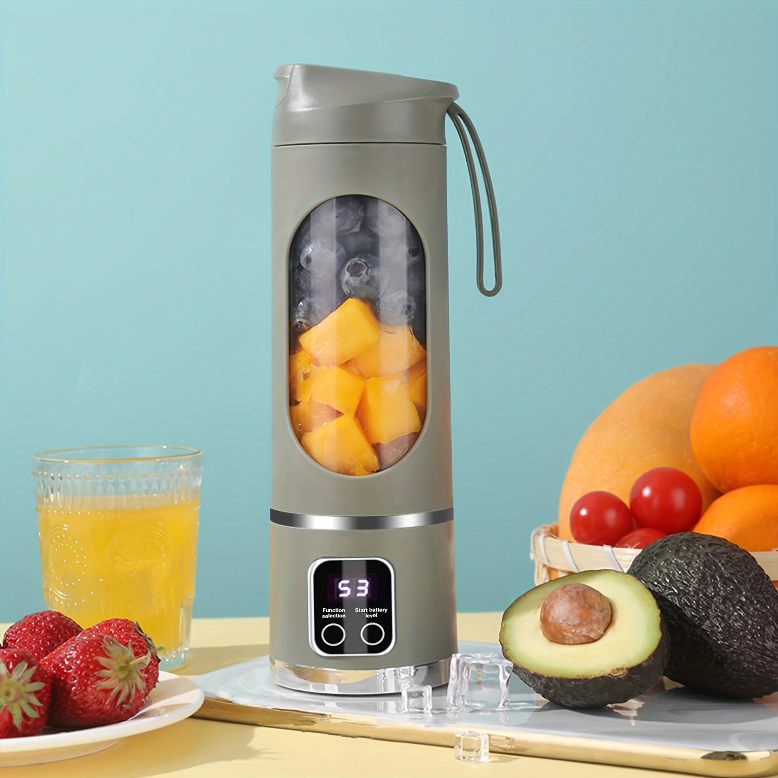 GENAI HS-860 Portable Citrus Juicer 2-in-1 Convenience for Fresh Juice Anywhere
