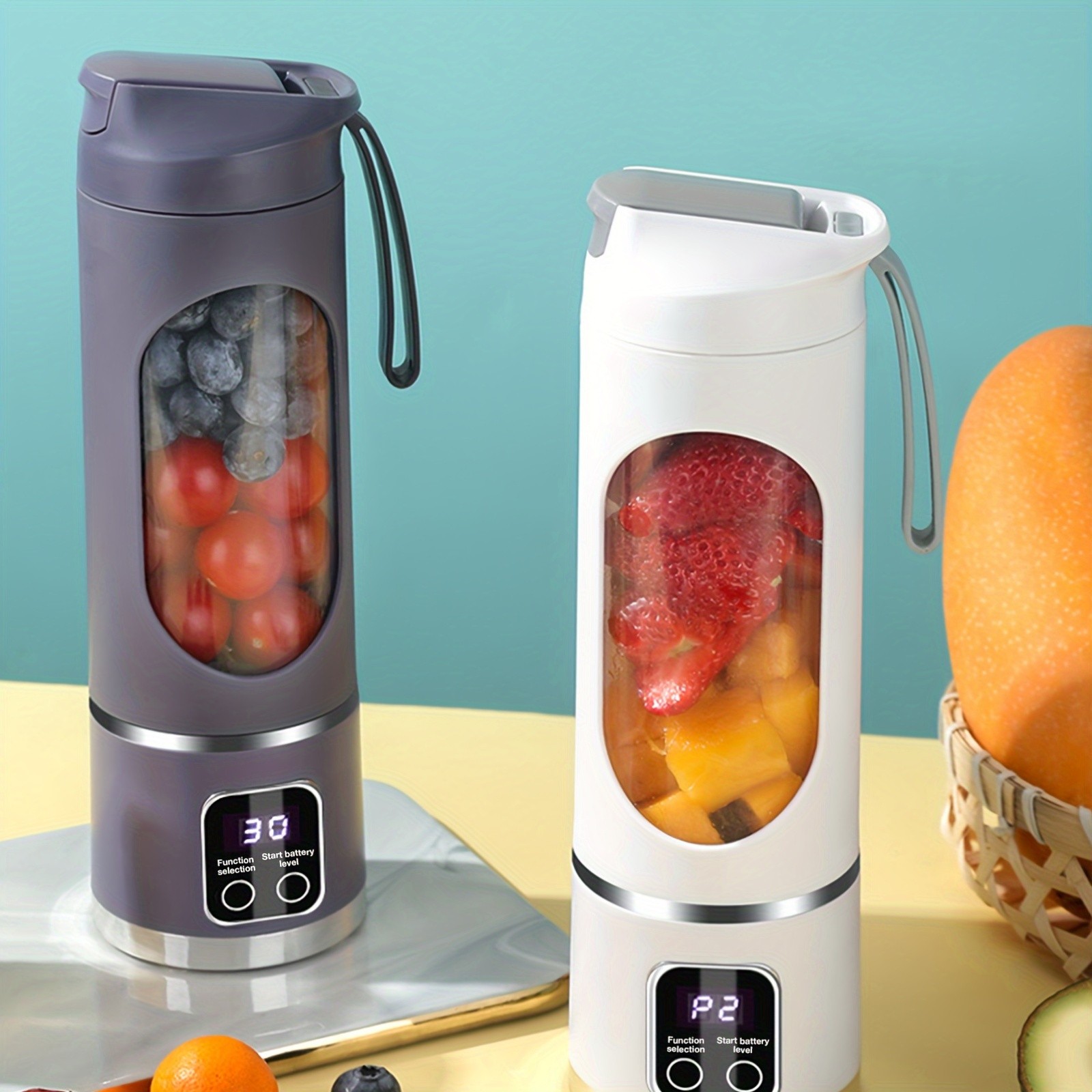 GENAI HS-860 Portable Citrus Juicer 2-in-1 Convenience for Fresh Juice Anywhere