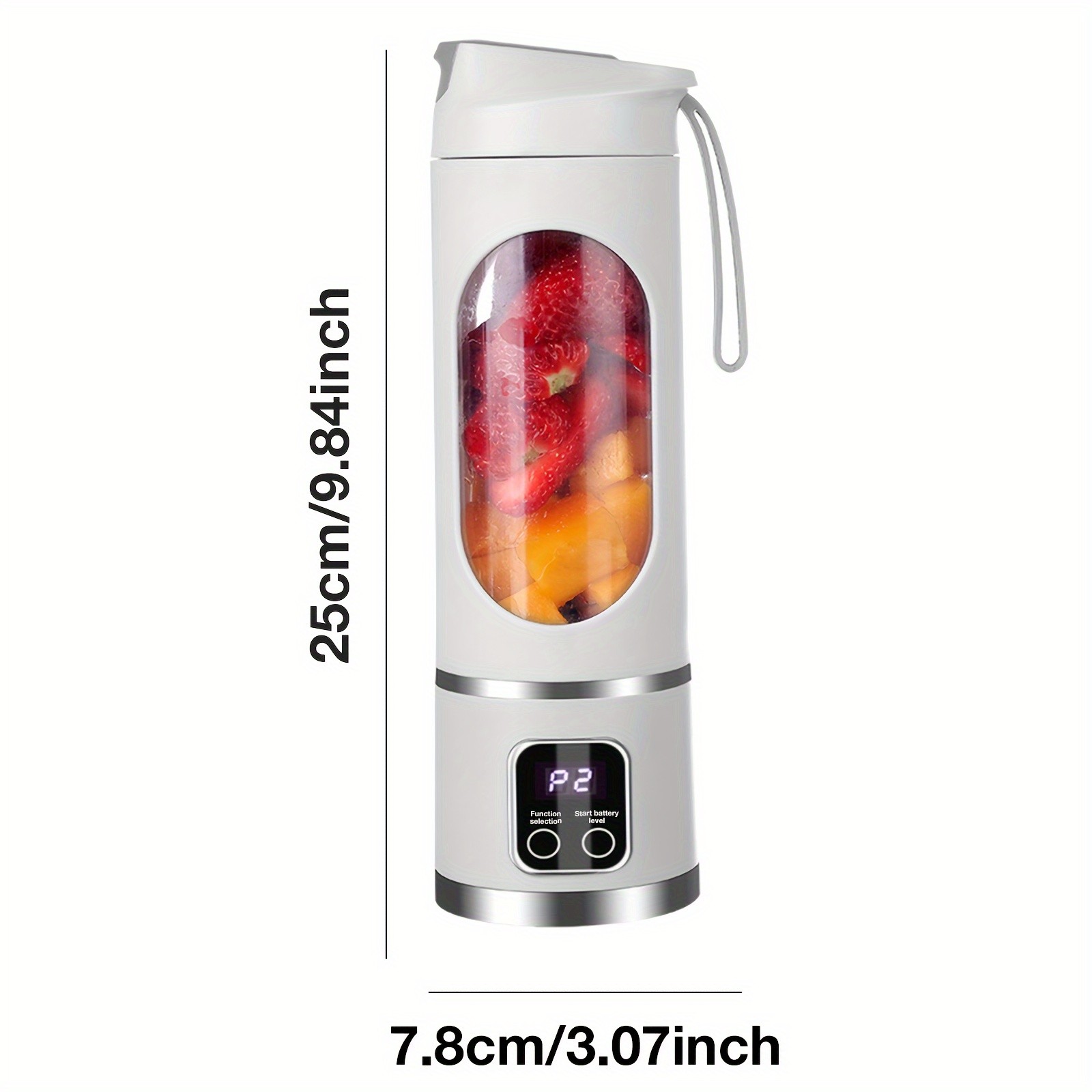 GENAI HS-860 Portable Citrus Juicer  2-in-1 Convenience for Fresh Juice Anywhere