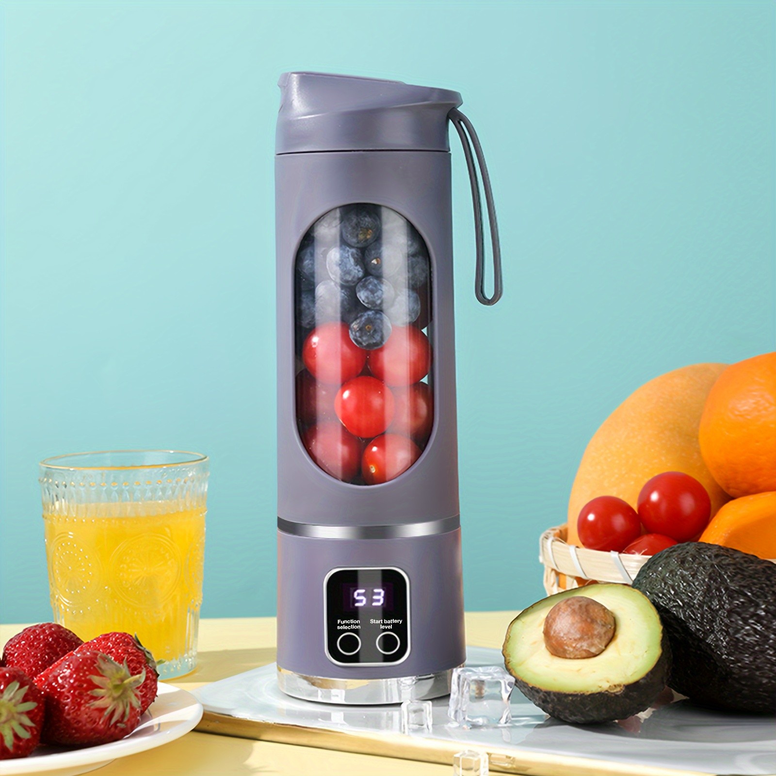 GENAI HS-860 Portable Citrus Juicer 2-in-1 Convenience for Fresh Juice Anywhere