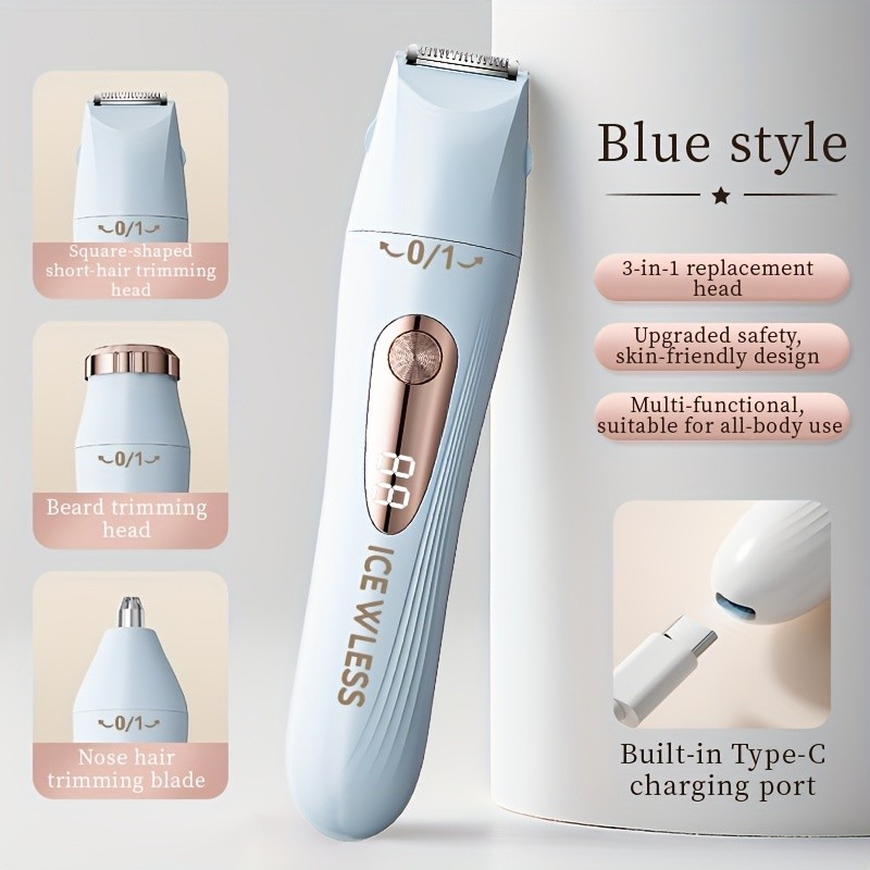 GENAI Multifunctional Shaver for Men & Women USB Rechargeable Grooming Power Anywhere