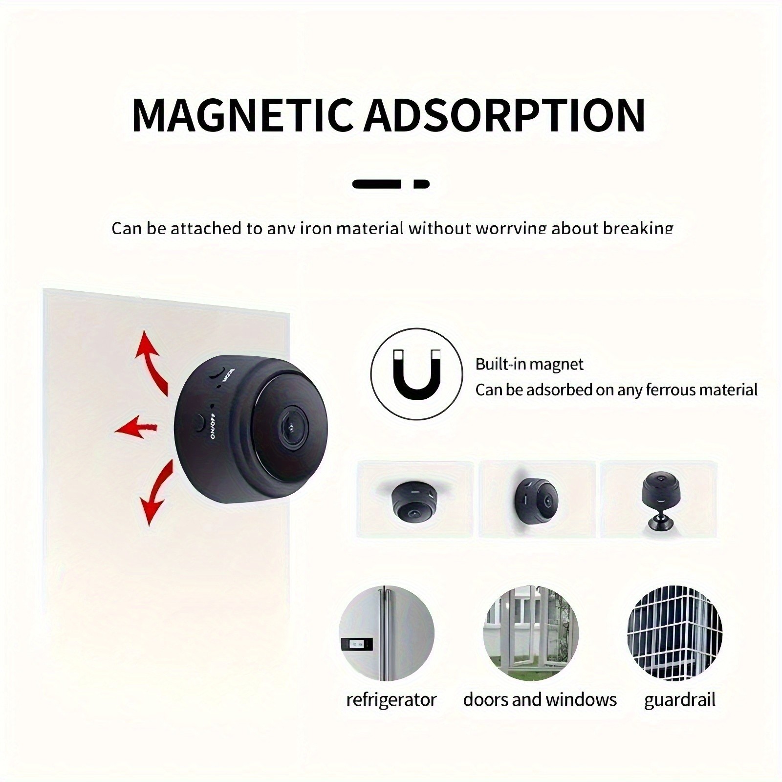 GENAI Wireless WiFi Security Camera  Compact 480P HD Protection for Every Kiwi Home