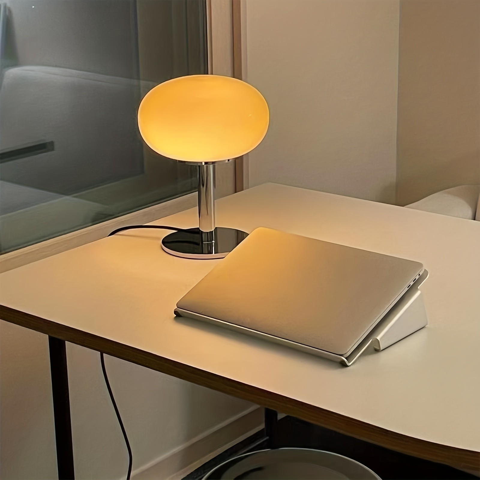 GENAI Murano Glass Table Lamp Dimmable USB Ambient Lighting for Modern Kiwi Spaces