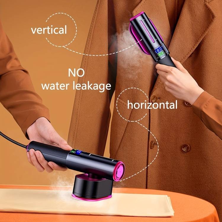 ESUPER 2-in-1 LED Rotating Garment Steamer Modern Clothing Care Made Simple