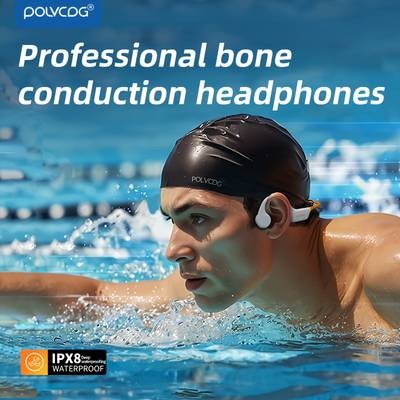 POLVCDG Wireless Bone Conduction Open-Ear Headphones  Waterproof, Comfortable & Built for Active Lifestyles