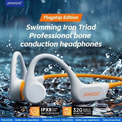 POLVCDG Wireless Bone Conduction Open-Ear Headphones  Waterproof, Comfortable & Built for Active Lifestyles