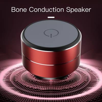POLVCDG Audio Bone Conduction Wireless Speaker  Open-Air Sound, Deep Vibration & Modern Wireless Audio