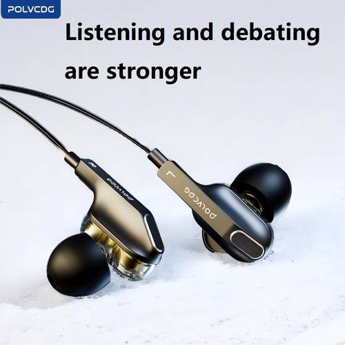 POLVCDG Type-C Wired Gaming Headphones  Noise-Isolating, Anti-Tangle & Built for Gamers