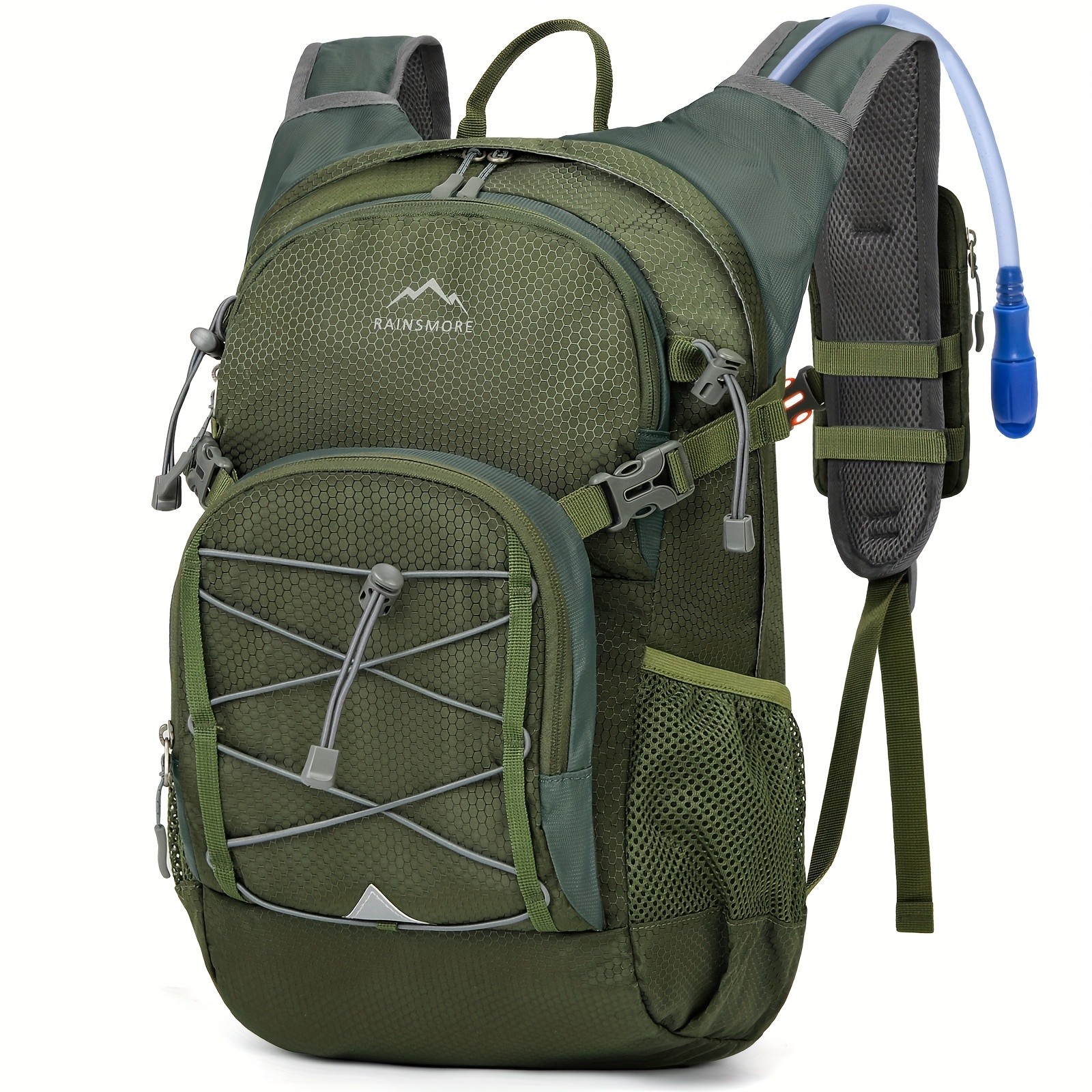 RAINSMORE 2L Water Bottle Backpack  Lightweight Hydration Pack with 2L Water Tank for Outdoor Sports