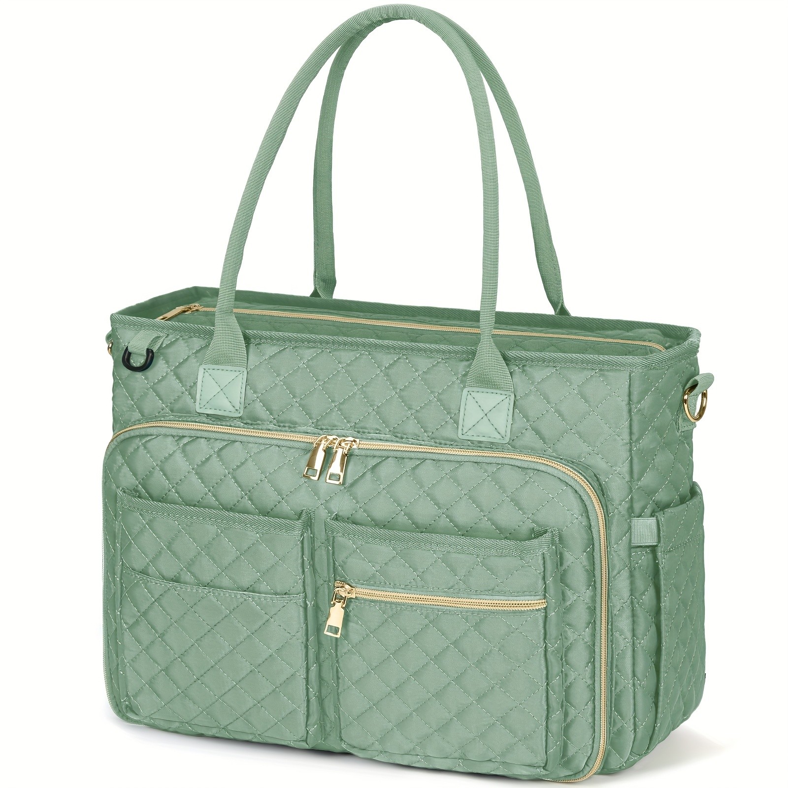 NUBILY Womens 15.6-Inch Teachers Laptop Bag  Professional Work Tote with Insulated Pocket & Crossbody Strap