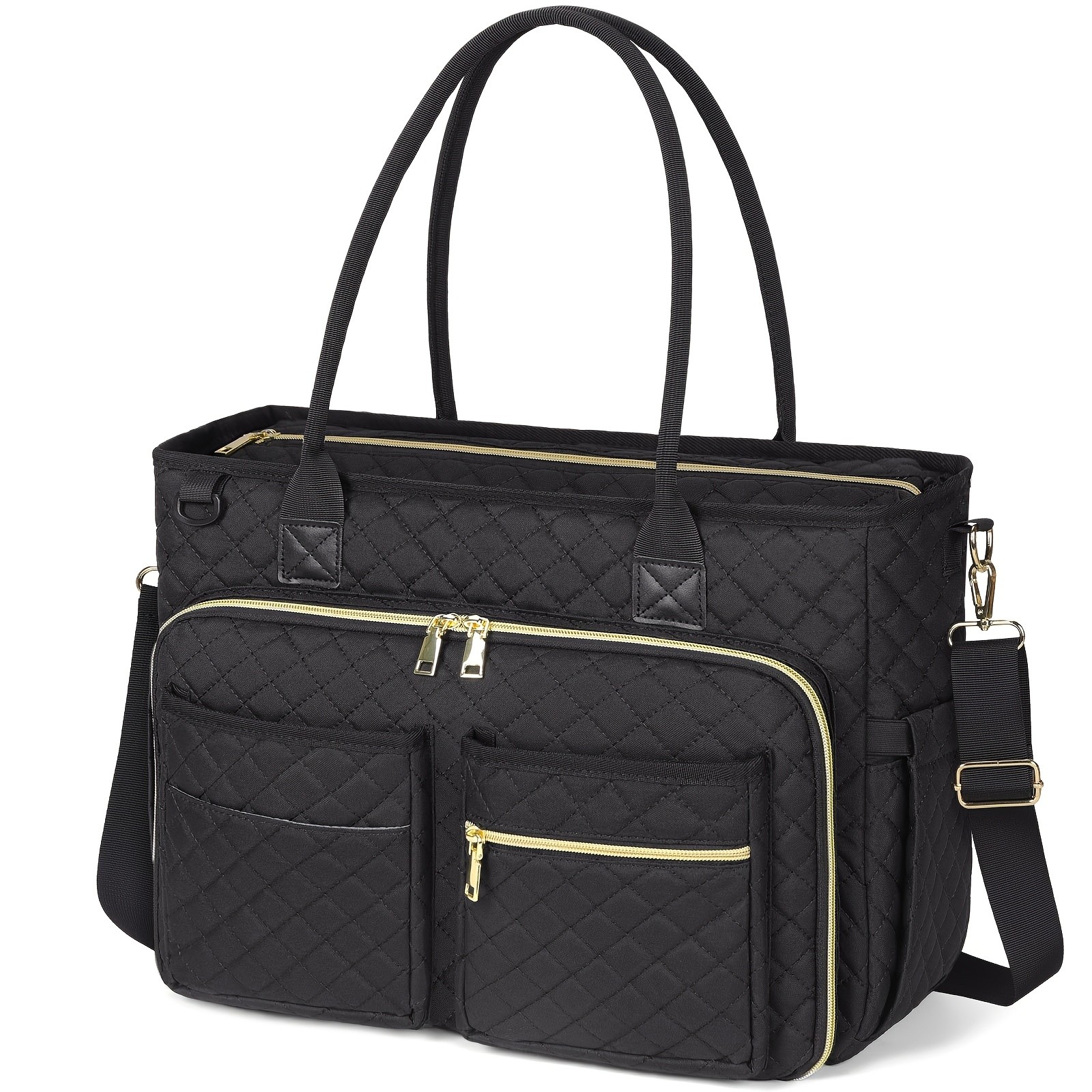 NUBILY Womens 15.6-Inch Teachers Laptop Bag  Professional Work Tote with Insulated Pocket & Crossbody Strap