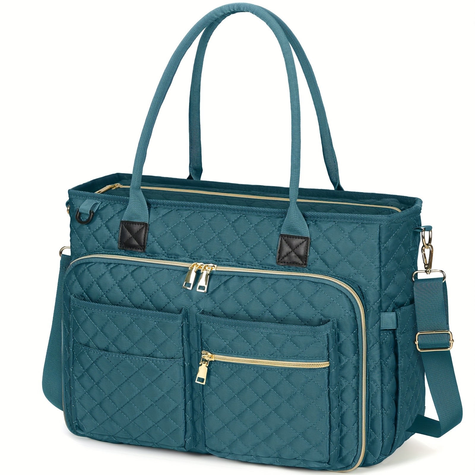 NUBILY Womens 15.6-Inch Teachers Laptop Bag  Professional Work Tote with Insulated Pocket & Crossbody Strap