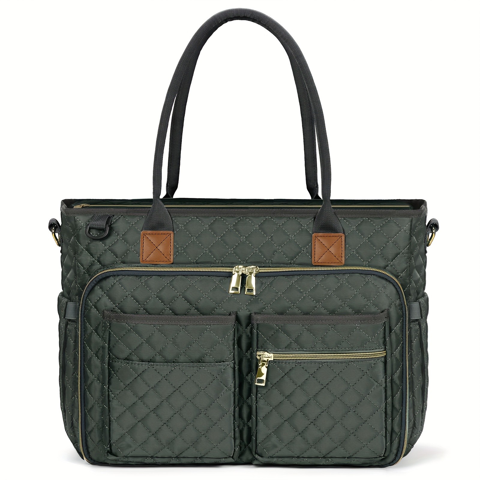 NUBILY Womens 15.6-Inch Teachers Laptop Bag  Professional Work Tote with Insulated Pocket & Crossbody Strap