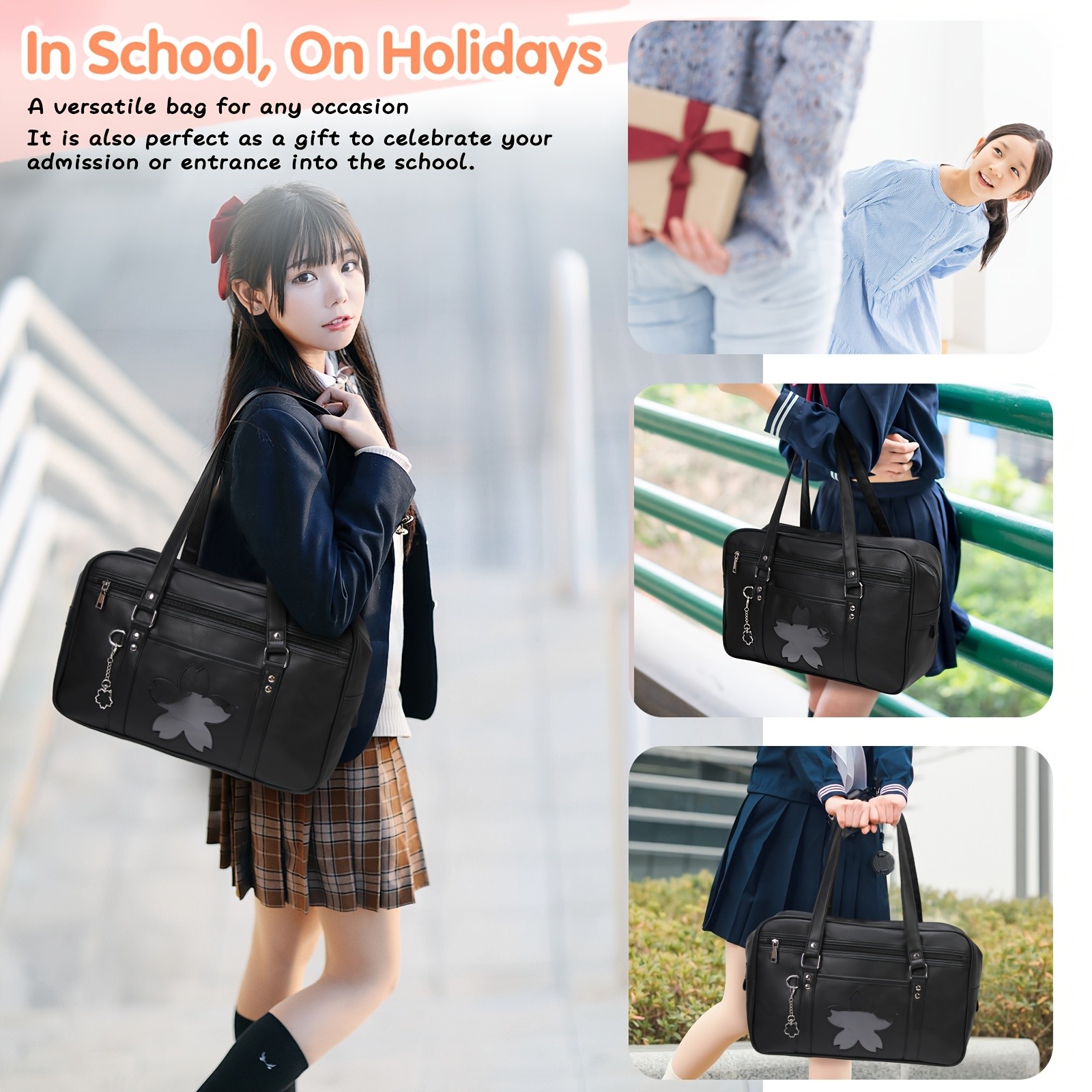 NUBILY Large Capacity Boston Bag Stylish, Durable & TSA-Compliant for Middle & High School Students