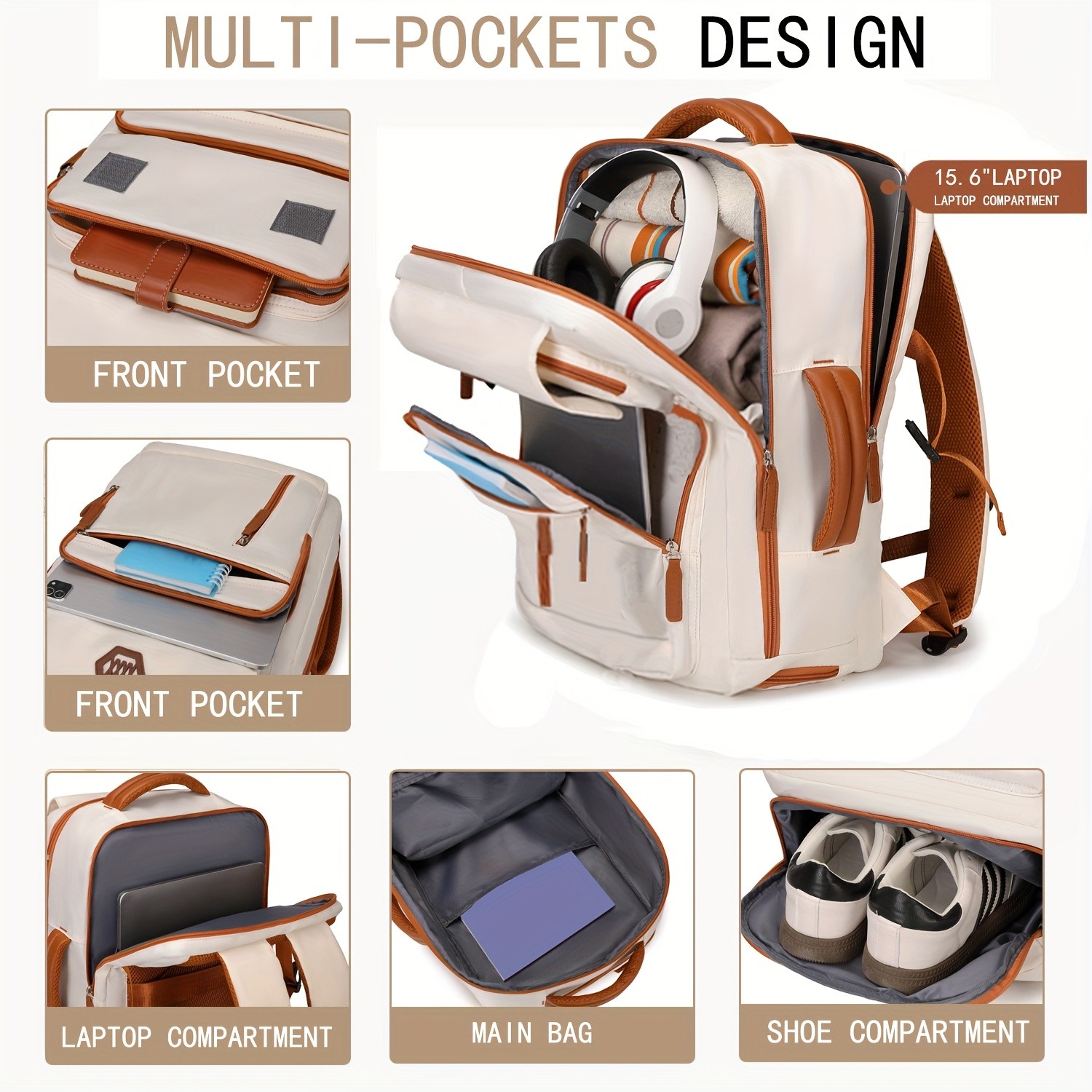 ENOSHI Airline-Approved 39.62 cm Laptop Travel Backpack  Durable, Sleek & Multi-Functional Backpack for Travel, Work & Daily Adventure