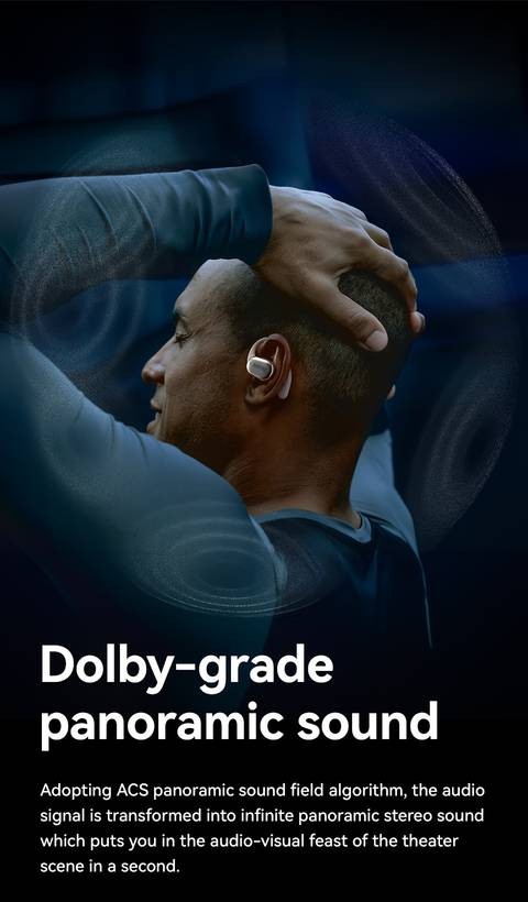 SANAG C16S TWS Wireless Earbuds HiFi Open-Back Sound, Smart Touch Control & All-Day Comfort