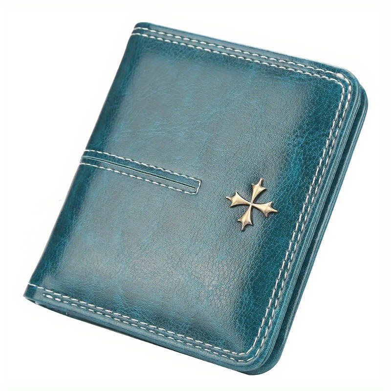 BAELLERRY Womens Slim Wallet  IC Magnetic Closure, Double-Fold Billfold, Zipper Coin Pocket & Multi-Card Holder