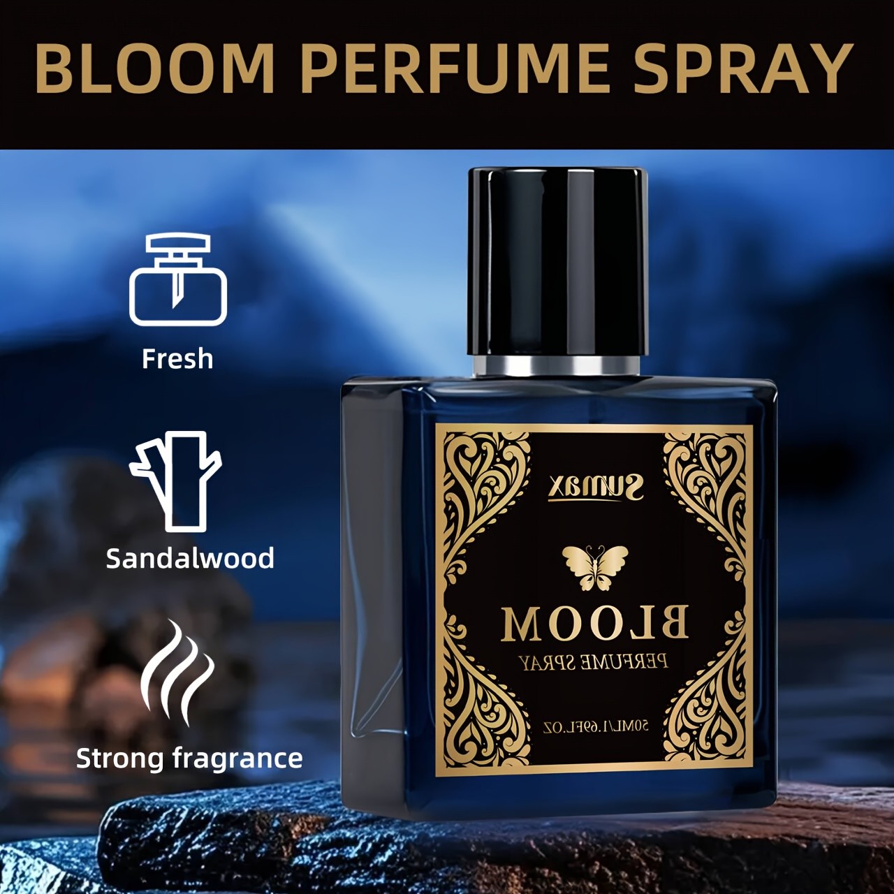 SUMAX Pheromone Cologne for Men  Alcohol-Free Long-Lasting Oriental Fresh Date-Night Fragrance