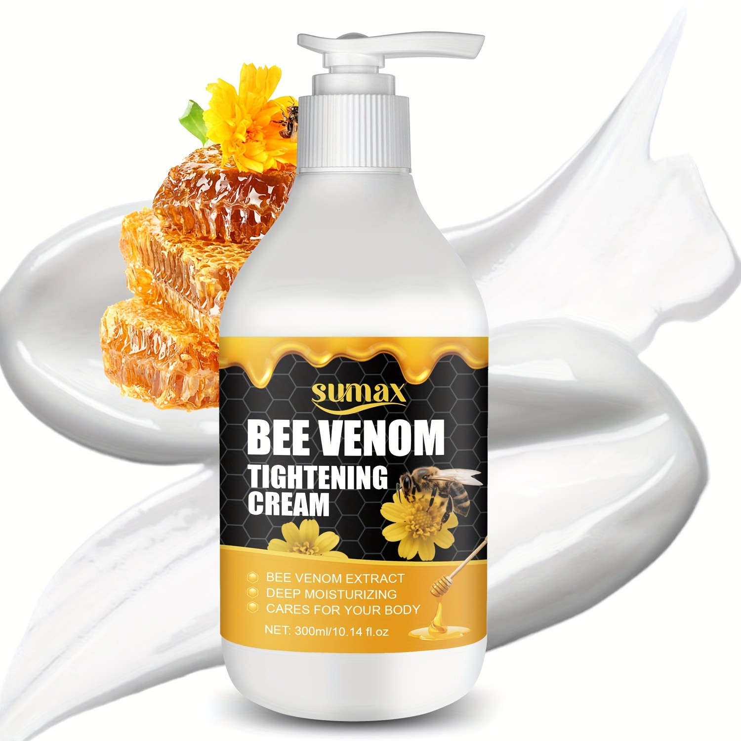 SUMAX Bee Venom Firming Cream 300ml Moisturizing Body Lotion for Firm, Smooth & Sculpted Skin
