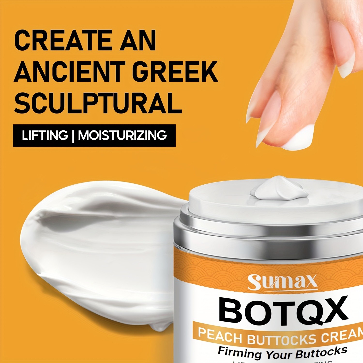 SUMAX Peach Butt Lift & Firming Cream  Hyaluronic Acid, Vitamin C & Collagen Formula (50ml / 1.69 fl.oz)