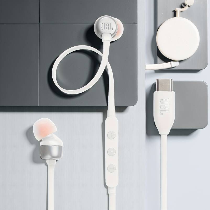 JBL TUNE310C Wired Type-C In-Ear Earphones Compact, Tangle-Free & Crystal-Clear Audio for Everyday Use