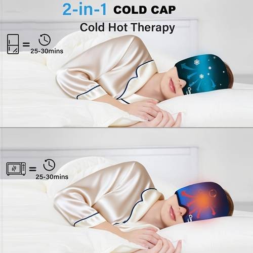 ComfiCure Ice Cap for Head Cold & Hot Relief for Migraines, Tension & Everyday Wellness